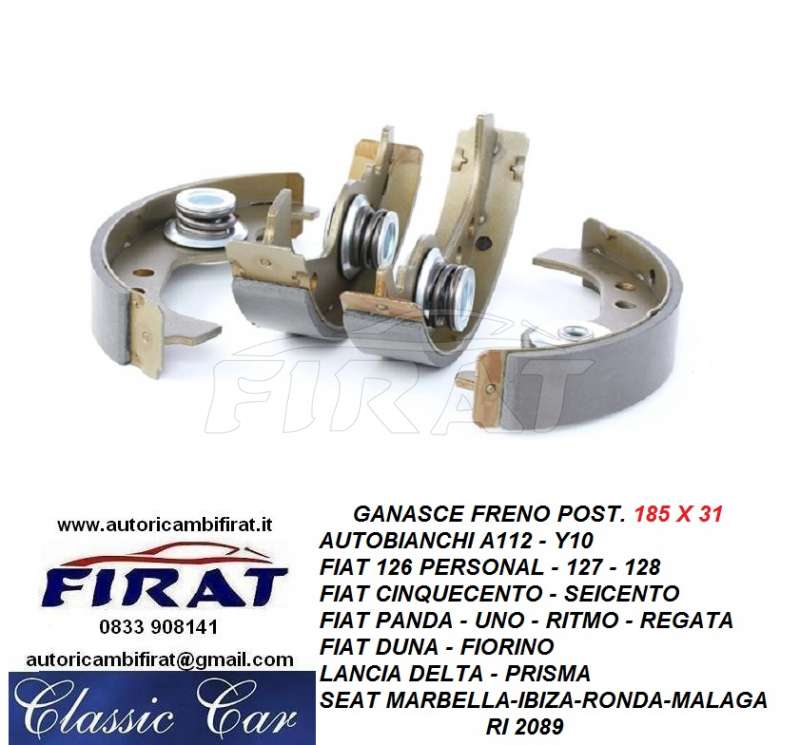 GANASCE FRENO FIAT127 128 UNO A112 DELTA (2089)